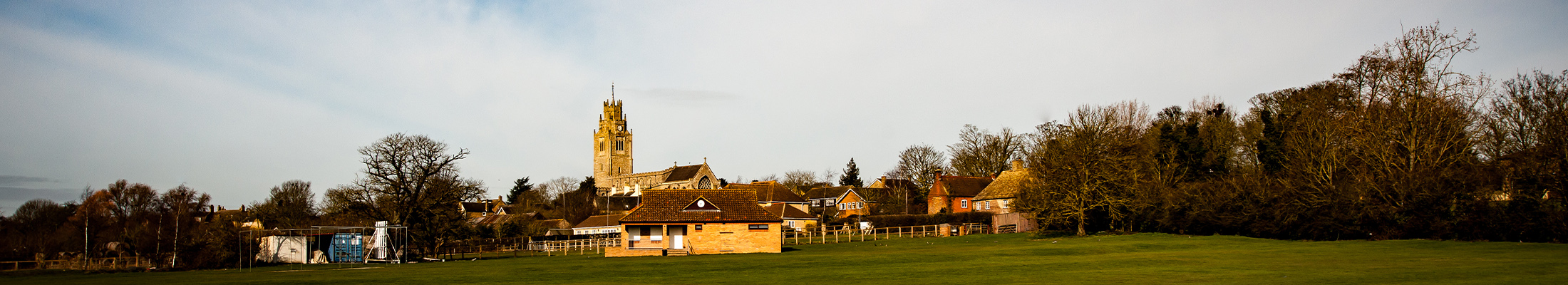 Cricket Pitch and Church
